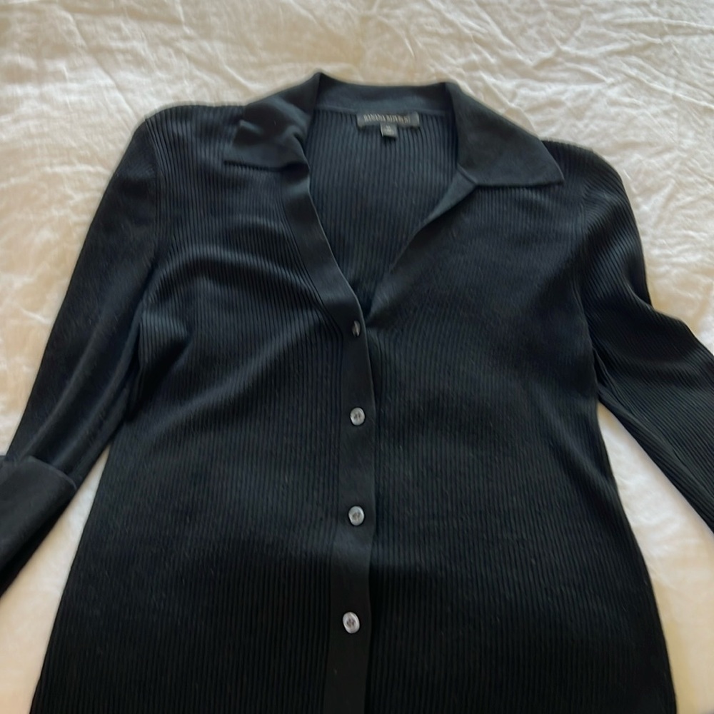 Banana Republic Black Ribbed Sweater
